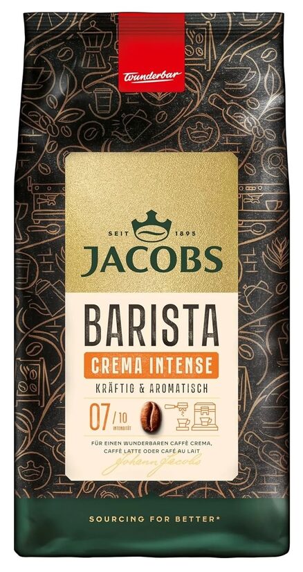 Jacobs Barista Editions Crema Intense кофе в зернах 1 кг
